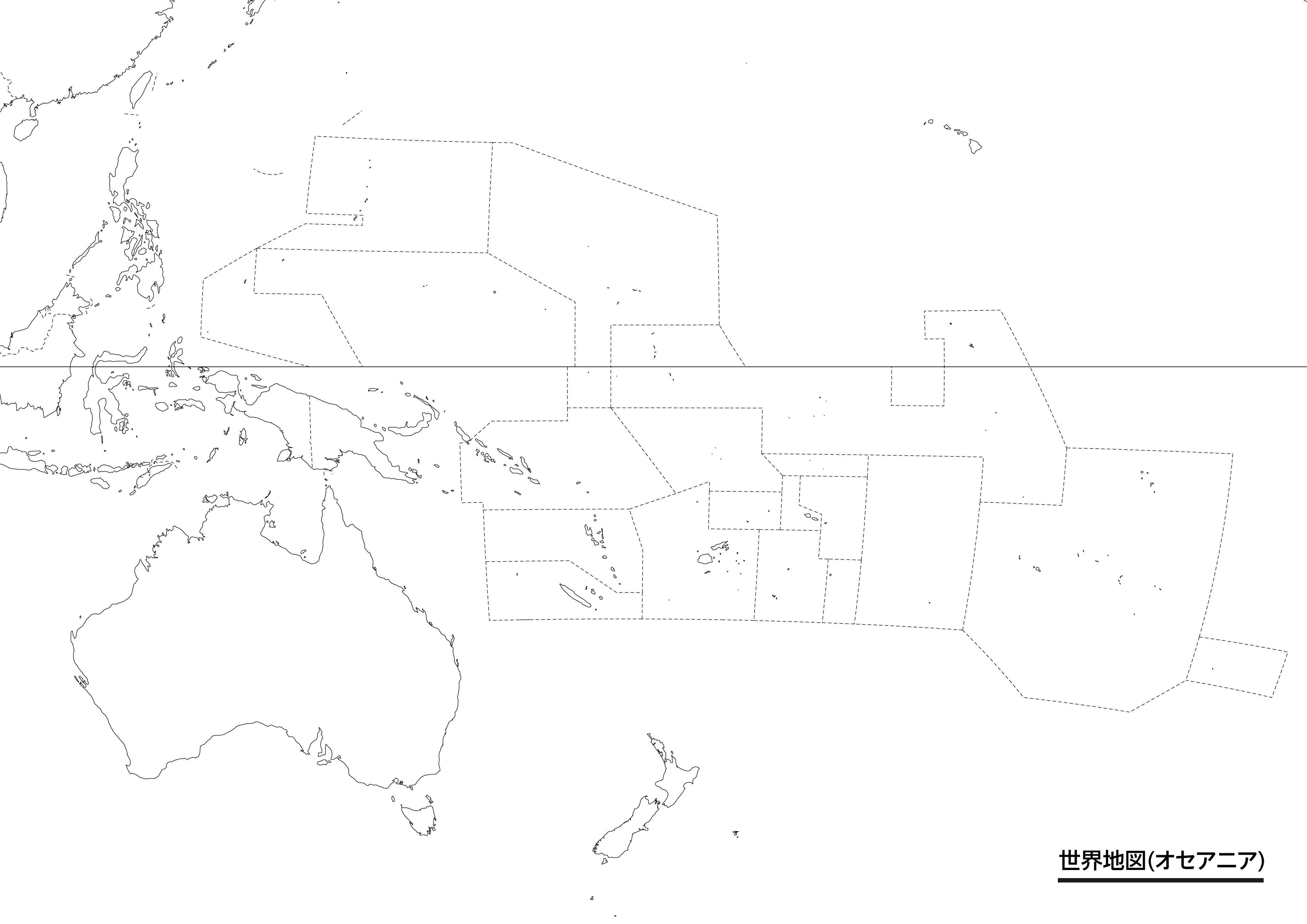 東南アジア地域地図 国境線なし