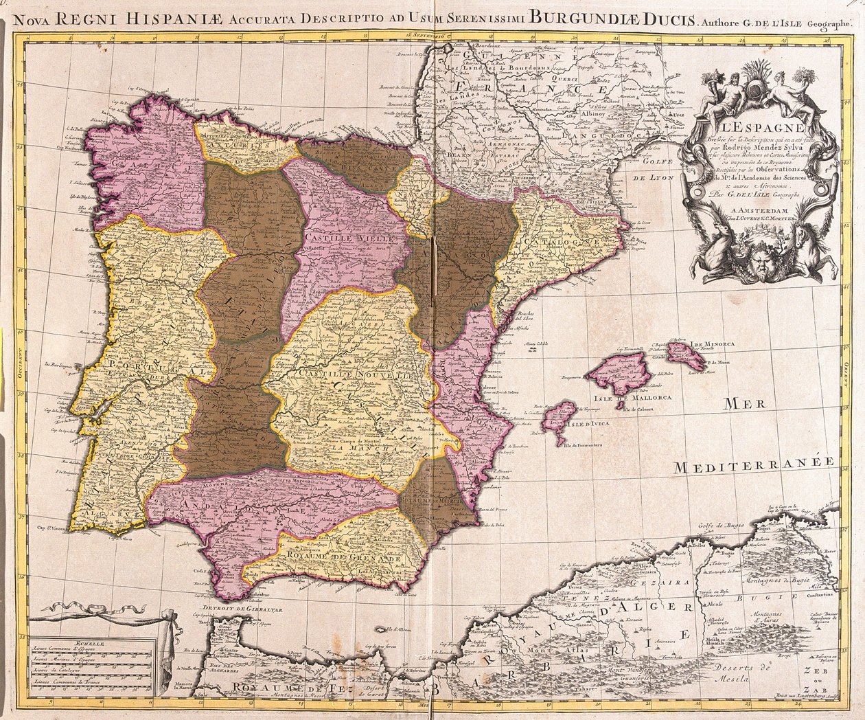 スペイン地図 - マップ、フラグおよびナビゲーション