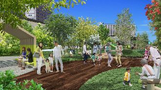 歩き始めの赤ちゃんにおすすめ！無料で遊べる屋上庭園 ぐらんぐりんガーデン の遊具全紹介！inグランツリー武蔵小杉