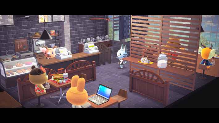 中世の街並みで 2階建てのカフェがある ケーキ屋さんを作りました🍰☕️どうぶつの森あつ森AnimalCrossingACNHあつ森 写真部