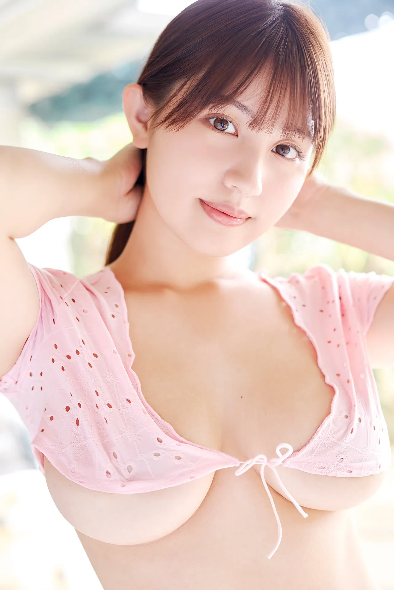 画像・写真 刺激的で“気絶しそう”…大嶋みく、“Hカップ”美乳が際立つランジェリー・ショットを公開 